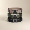 Fashionable leather belt, casual and simple men's style, 100cm high-quality cowhide, slimming, breathable and comfortable details Picture
